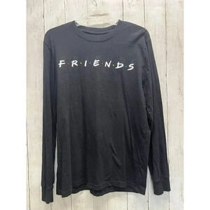FRIENDS TV VINTAGE SIZE M BLACK LONG SLEEVE TSHIRT